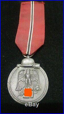 German Ww2 Original Eastern Front Medal With Ribbon