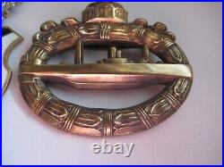 German prussia WW I submarine medal original 1914-1918 and clasp of recall Navy