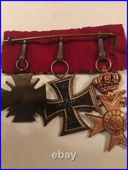 German ww1 medal bar set in old box