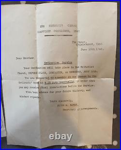 Great Britain Ww2 A Scarce Documented'royal Air Force Rev. Chaplain' Group