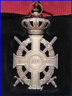 Greece Greek Order Of King George Commander Badge Cross Swords Ww2 War Medal Box