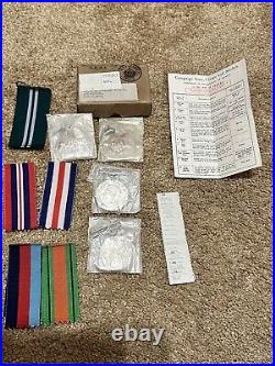 Group Of 4 Ww2 British Military Medals