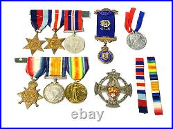 Group of 9 WWI & WWII Medals CAPTAIN F SKEFFINGTON Paperwork READ ALL #AK63