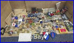 Huge Fresh Estate Lot Collection Of Ww1-ww2 On Pins Medals Etc. Monster Lot