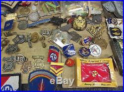 Huge Fresh Estate Lot Collection Of Ww1-ww2 On Pins Medals Etc. Monster Lot