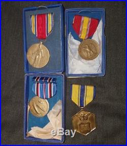 ID'd WW2 USMC Woman Marine Sergeant Uniform Hat Medals Paperwork Group Named