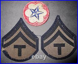 IDd WW2 Group US Army ARLO D. PLATT OHIO Dog Tags Medal Patch Collar Disc WWII