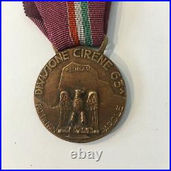 ITALY. Medal of the 63rd Infantry Division'Cirene', 1937-1941