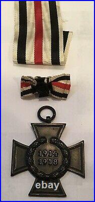 Imperial German, WW1 Medals, MM Iron Cross Class2, Hindenburg Cross, & Ribbons ++