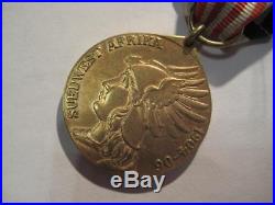 Imperial WW I medal fights Africa Colonies 1904-1906 original rare Kamerun clasp