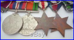 India Ww2 Army Long Service Medal Group Of 6 Warrant Officer Royal Artillery