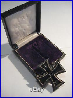 Iron cross first class original awards silver KO medal WW II WW I original case