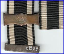 Iron cross lot of 3 german medals badges WW1 very nice ribbons marked estate vet