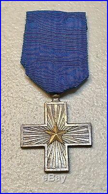 Italy WW2 Cross Military Valor 1943 Italian War Decoration Medal Merit Kingdom