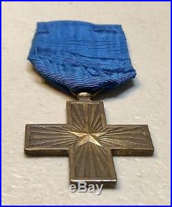 Italy WW2 Cross Military Valor 1943 Italian War Decoration Medal Merit Kingdom