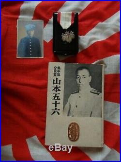 Japanese World War 2 WW2 Imperial Japan Navy Officer Hat Cap Yamamoto Medal +