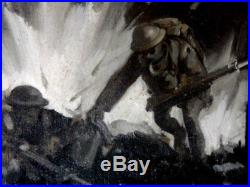 Joseph G. Chenoweth2 Vintage Original Oilscoaworld War Isoldiermedallisted