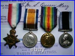 KIA Jutland casualty WW1 medal group HMS Queen Mary Battleship CERA M Wicken RN