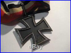Knight cross 800 silver WW II paratrooper award on ribbon 1939 rare medal badge