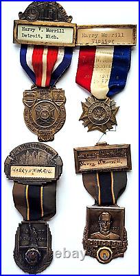 Large Lot Wwi Medals, Pins, Patches 35 Items Harry V Morrill