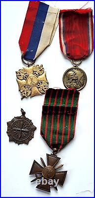 Large Lot Wwi Medals, Pins, Patches 35 Items Harry V Morrill