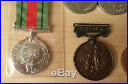 Large Mixed Lot Of Original Full Size Military British Medals WW1 WW2