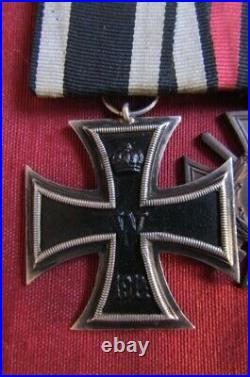 Lot 2 German Medals Cross of Honor and Iron Cross Germany WW II World War II WWI