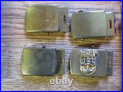 Lot Of U. S. Military Navy Medals, Pins, Ribbons, And Buckles Vanguard Vintage D6