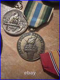 Lot Of WW2 Ribbon Bars And Medals And More! (READ DISC)