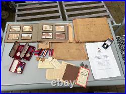Lot Of Ww2 Medals & Pictures All Related Bowen Royal Signals Baor Etc