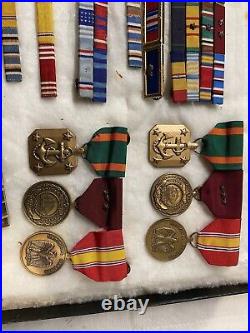 Lot Of Ww2 Ribbon Bars And Medals