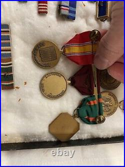 Lot Of Ww2 Ribbon Bars And Medals