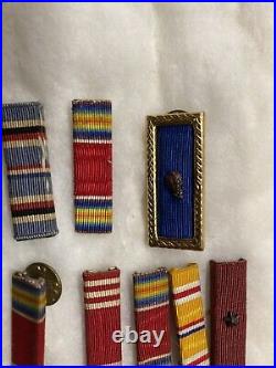 Lot Of Ww2 Ribbon Bars And Medals