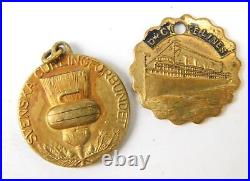 Lot of 3 Sweden Czechoslovakia US WW2 Vintage Mini Miniature Medal Order Badge