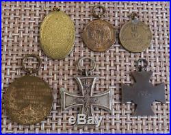 Lot of 6 IMPERIAL GERMAN WW1 MEDALS