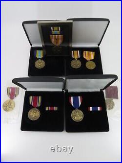 Lot of 8 World War II Commemorative Medals & Asiatic Pacific Campaign Medals