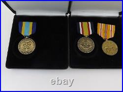 Lot of 8 World War II Commemorative Medals & Asiatic Pacific Campaign Medals