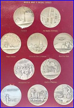Medallic Art Company Fine 0.999 Silver World War II Medal Series, 30 Rare Medals