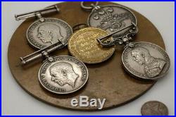 MM Group + Boer War / World War One Wwi Military Medals & Gillard Death Plaque