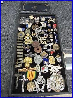 Monster Estate Lot Collection Of Pre Ww1-ww2 On Pins Medals Etc. Huge Lot Look