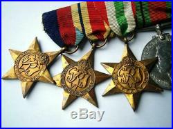 Major Hadwick RA GSM Palestine WW2 Africa Italy Star wounded Monte Cassino medal