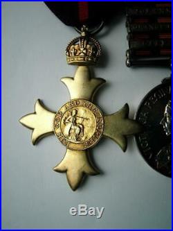Major Knight WW1 OBE MID Victorian QSA City London Volunteer War & Victory medal