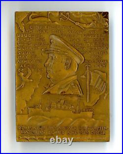 May 1942 USS Chateau Thierry, BZ Plaque, US to Cairo, Lawrence Tenney Stevens