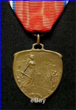 Médaille de Verdun 1916 en bronze par Mattei WW1 French Verdun Medal by Mattei