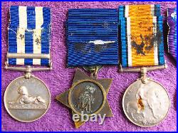 Medal British Egypt Ww1 Long Service Good Conduct 3874 M/14221 M/25327 E P Moss