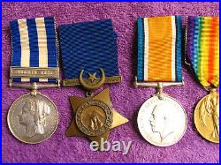 Medal British Egypt Ww1 Long Service Good Conduct 3874 M/14221 M/25327 E P Moss