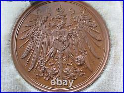 Medal Bronze German Empire Prussia For Hard Work And Skilful Incl. Original Case