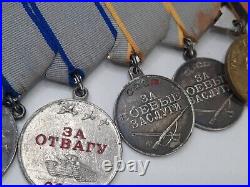 Medal For Courage For Military Merit Our Cause Is Right We Won Soviet USSR Rare