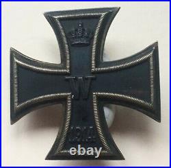 Medal German Ww1 Iron Cross 1 St Class Screw Back Version Not Maker Marked