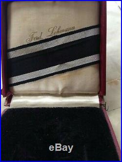 Medal German Ww1 Iron Cross 2nd Class Cased & Award Certificate Gftr Anton Eiser